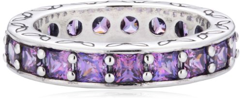 Pandora Damen-Ring 925 Sterling Silber Zirkonia violett Gr.50 (15.9) 190894CFP-50 von Pandora