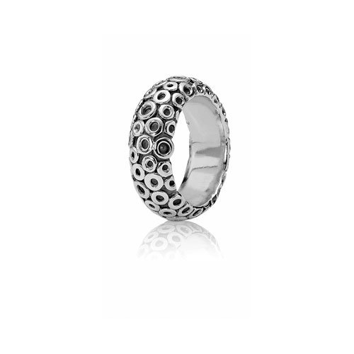 Pandora Damen-Ring Silber mit 14k Größe 57 190134-57 von Pandora