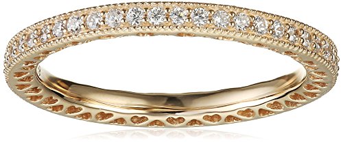 Pandora Damen-Ring Unendliche Herzen 585 Gelbgold Zirkonia weiß Gr. 58 (18.5) - 150181CZ-58 von Pandora