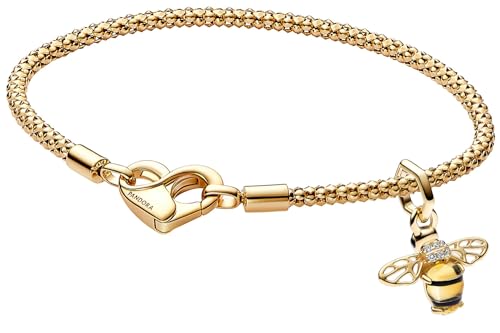 Pandora Damenarmband Goldfarben Funkelnde Biene Geschenkset 15846-20 20 cm von Pandora