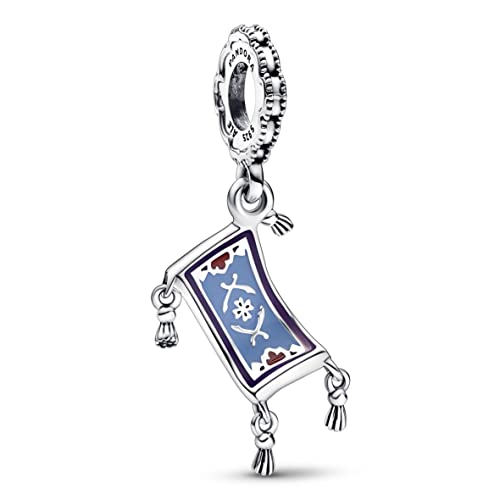 PANDORA Disney Aladdin Fliegender Teppich Charm-Anhänger aus Sterling-Silber, x Disney Collection, kompatibel Moments Armbändern, 792346C01 PANDORA Disney Aladdin Fliegender Teppich Charm-Anhänger aus Sterling-Silber, x Disney Collection, kompatibel Moments Armbändern, 792346C01 von PANDORA