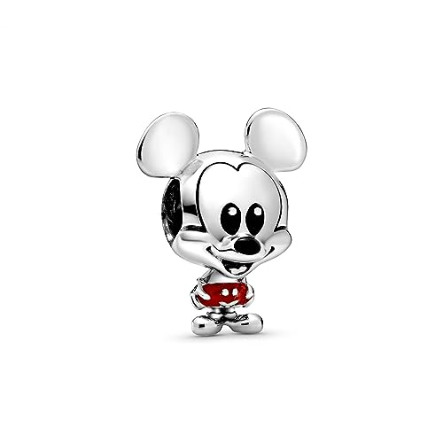 Pandora Disney Micky Maus Rote Hose Charm aus Sterling Silber - kompatibel mit Pandora Moments Armbänder - 798905C01 von Pandora