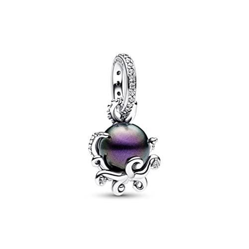PANDORA x Disney Arielle die Meerjungfrau Ursula Charm-Anhänger aus Sterling Silber mit Kunstperle und Cubic Zirkonia Kompatibel Moments Armbändern, 792684C01 PANDORA x Disney Arielle die Meerjungfrau Ursula Charm-Anhänger aus Sterling Silber mit Kunstperle und Cubic Zirkonia Kompatibel Moments Armbändern, 792684C01 von PANDORA