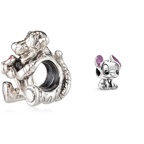 Pandora Disney Tigger Winnie the Pooh Charm Sterling-Silber 9,2 x 10,7 x 11 mm (T/H/B) & DISNEY Charm Lilo und Stitch 798844C01 von Pandora