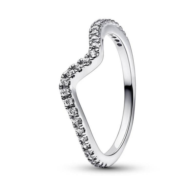 Pandora Fingerring Funkelnde Welle Ring aus 925er Silber mit Zirkonia von PANDORA von Pandora