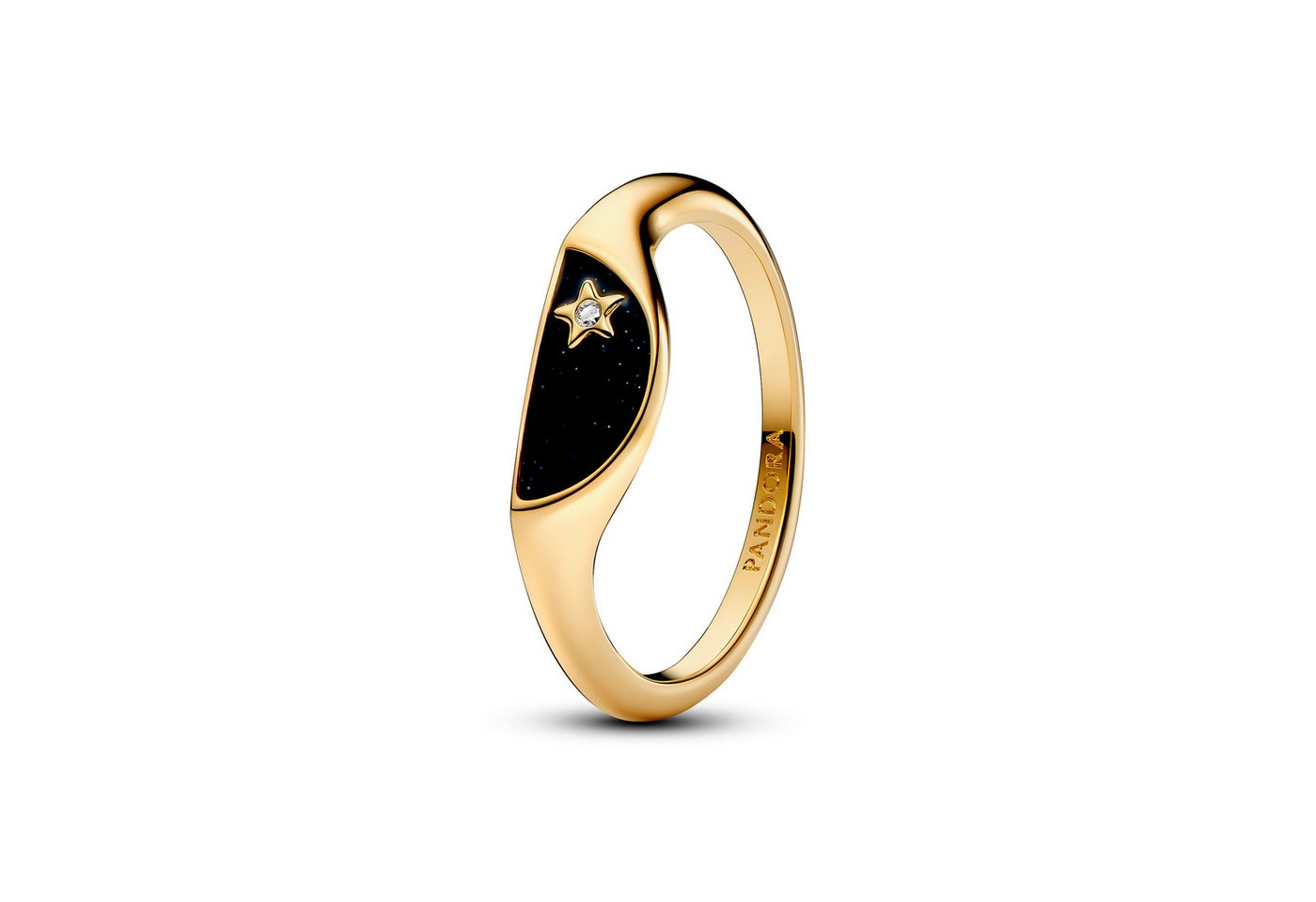 Pandora Fingerring PANDORA ME Ring Siegel Stern vergoldet 163325C01 von Pandora