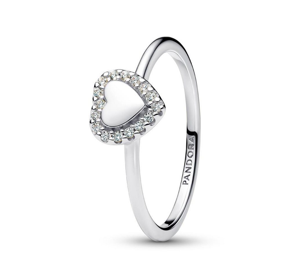 Pandora Fingerring PANDORA Timeless Damen Herzring aus 925er Silber, Zirkonia von Pandora
