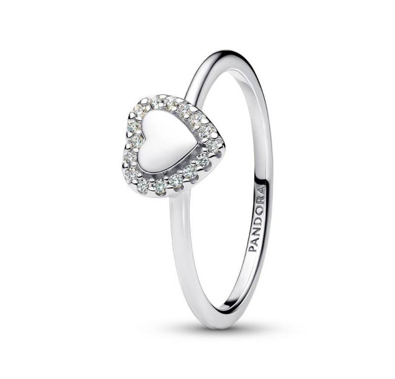 Pandora Fingerring PANDORA Timeless Damen Herzring aus 925er Silber, Zirkonia Pandora Fingerring PANDORA Timeless Damen Herzring aus 925er Silber, Zirkonia von Pandora