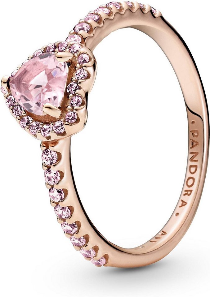 Pandora Fingerring Pandora Funkelndes Erhabenes Herz Ring 188421C04 Damenring von Pandora