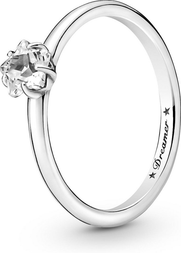 Pandora Fingerring Pandora Himmlischer Funkelnder Stern Solitär-Ring 190026C01 Damenring von Pandora