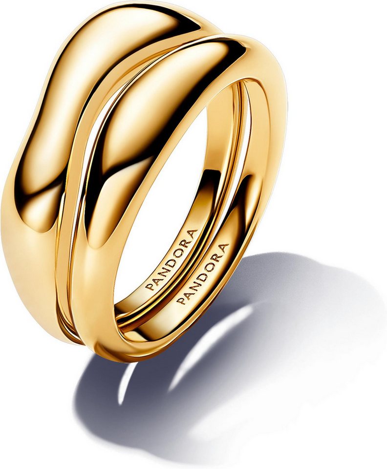 Pandora Fingerring Pandora Organisch Geformte Stacking-Ringe 163264C00 Damenring Pandora Fingerring Pandora Organisch Geformte Stacking-Ringe 163264C00 Damenring von Pandora