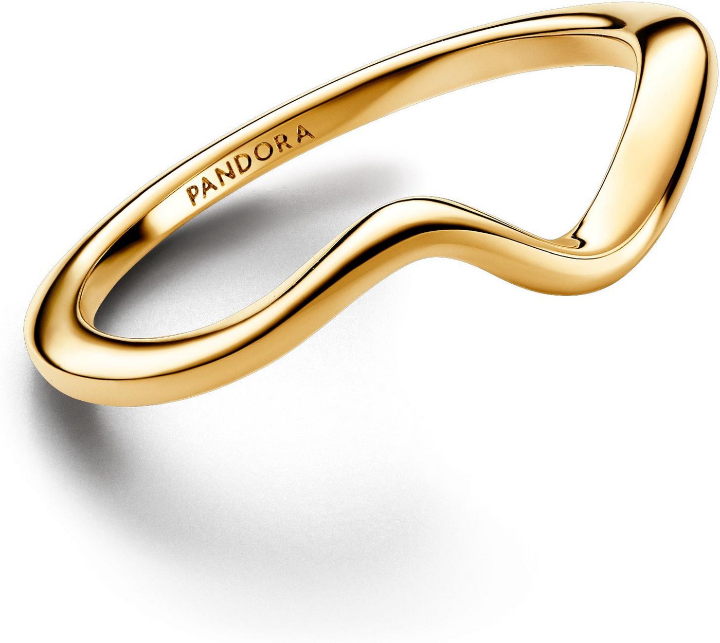 Pandora Fingerring Pandora Polierte Welle Ring 163095C00 Damenring von Pandora