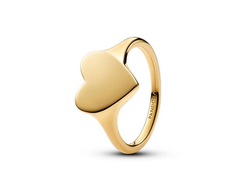 Pandora Fingerring Ring Damen Gravierbares Herz 14K Vergoldet 163988C00 Gr. 58 von Pandora
