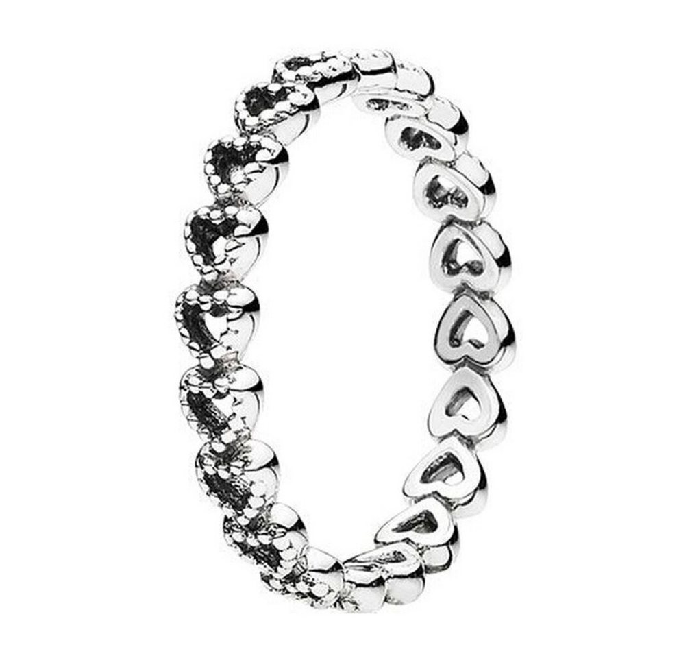 Pandora Fingerring Silberner Herzring 190980 - Kreislauf: 52 mm von Pandora