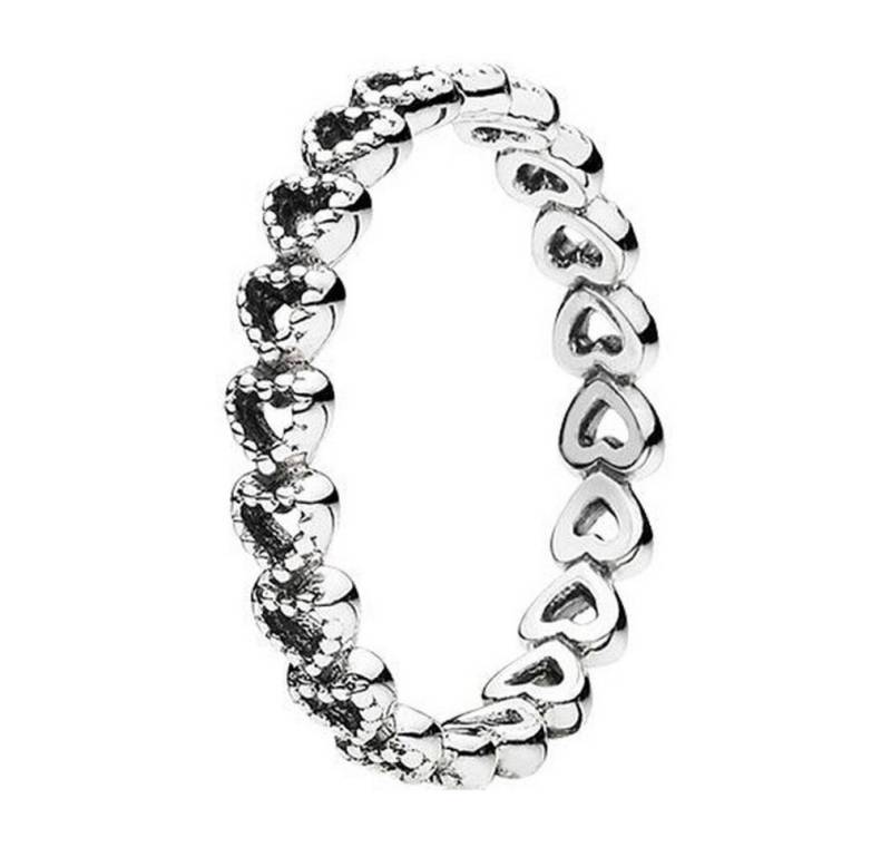Pandora Fingerring Silberner Herzring 190980 - Kreislauf: 52 mm von Pandora