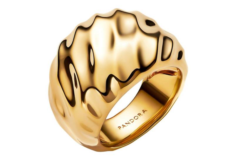 Pandora Fingerring Damen Statement-Wellig Goldfarben von Pandora