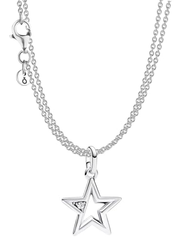 PANDORA Geschenkset mit 2-reihiger Halskette Funkelnder Stern Silber 68626 PANDORA Geschenkset mit 2-reihiger Halskette Funkelnder Stern Silber 68626 von PANDORA