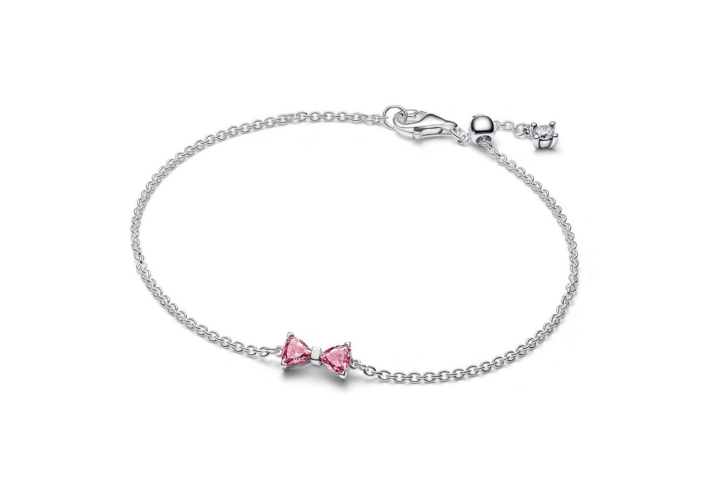 Pandora Gliederarmband DamenSchleife Pink Silber von Pandora