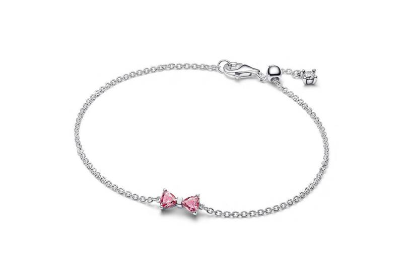 Pandora Gliederarmband DamenSchleife Pink Silber von Pandora