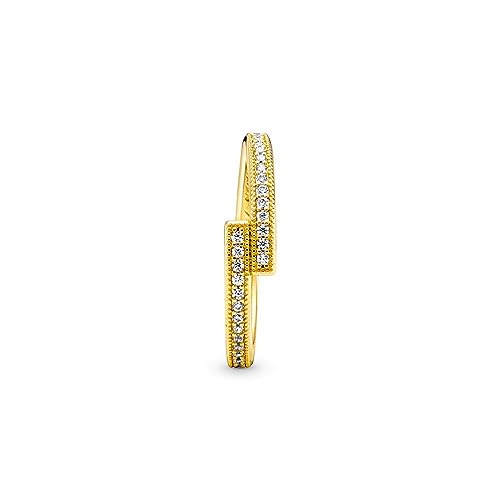 PANDORA SHINE Damen Ring "funkelnder Ring" gelbvergoldet, Zirkonia 169491C01 52 von Pandora