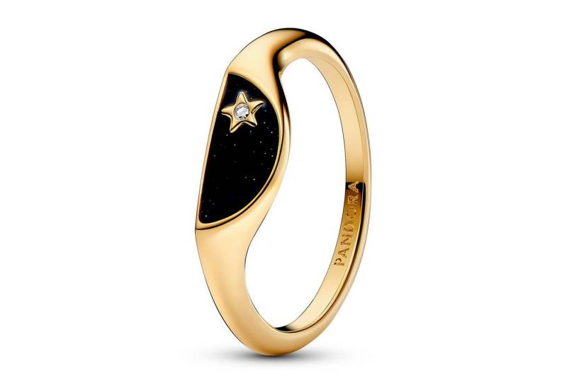 Pandora Fingerring Damen-SiegelHalbiert Emaille Goldfarben von Pandora