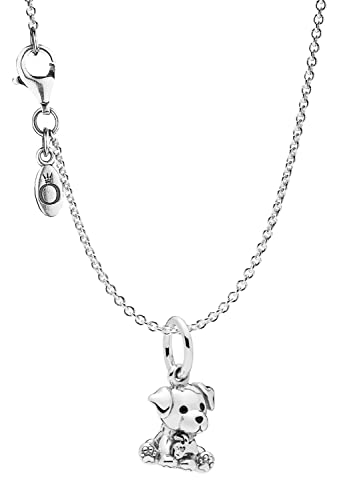 PANDORA Halskette Silber 925 mit Anhänger Labrador Puppy eleganter Halsschmuck für Damen, wunderschönes Geschenk-Set für modische Frauen, 75249 PANDORA Halskette Silber 925 mit Anhänger Labrador Puppy eleganter Halsschmuck für Damen, wunderschönes Geschenk-Set für modische Frauen, 75249 von PANDORA