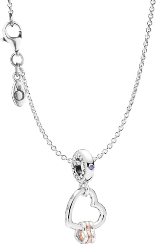 PANDORA Halskette 925 Silber mit Charm Herzen Highlights eleganter Halsschmuck, wunderschönes Geschenk-Set für modische Frauen, 75252 PANDORA Halskette 925 Silber mit Charm Herzen Highlights eleganter Halsschmuck, wunderschönes Geschenk-Set für modische Frauen, 75252 von PANDORA