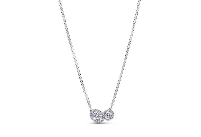 Pandora Kette mit Anhänger -45 Damen-Umarmender Heiligenschein Silber von Pandora