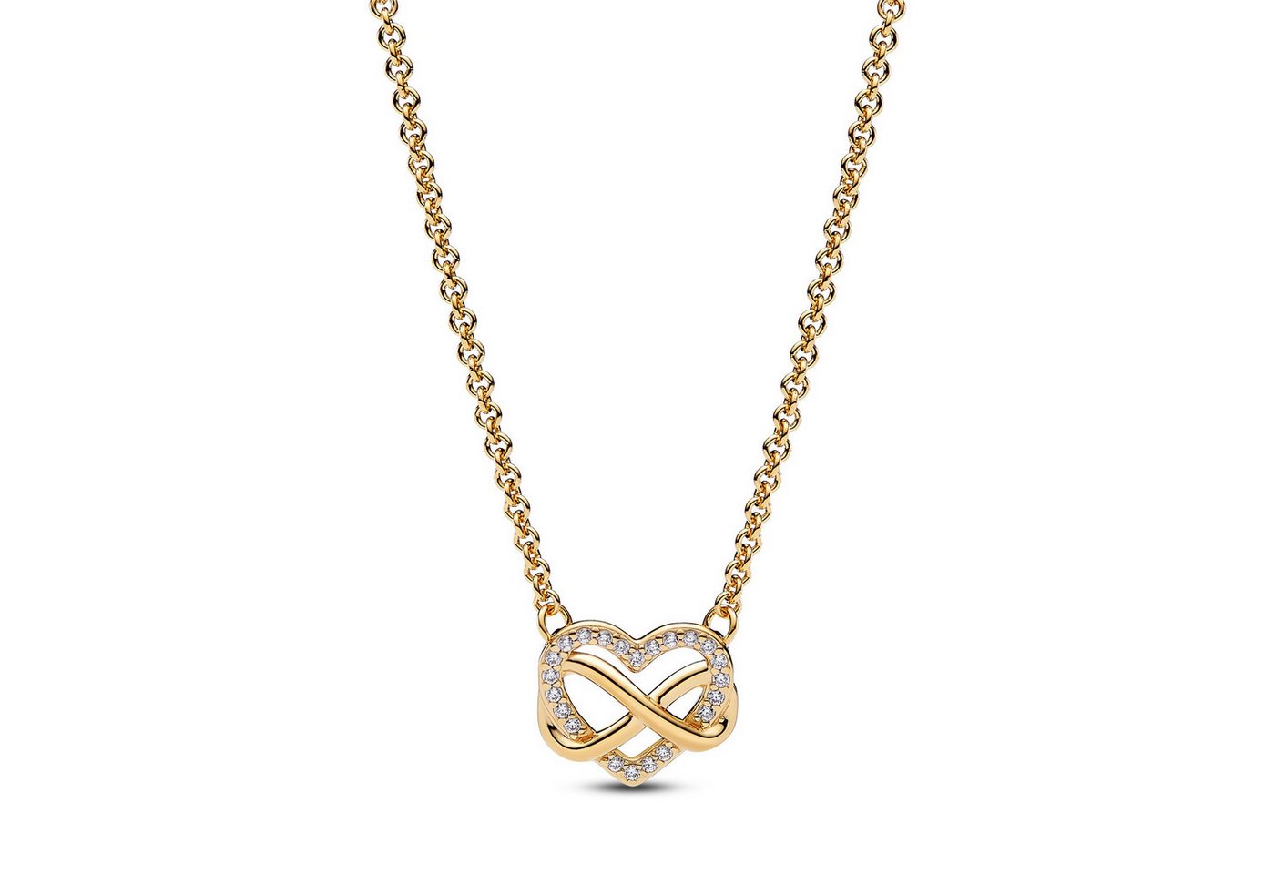 Pandora Kette mit Anhänger -50 Funkelndes Unendlichkeits-Goldfarben von Pandora