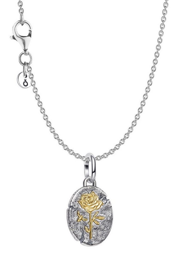 Pandora Kette mit Anhänger Damen-Silber Geschenkset Zweifarbig Rose von Pandora