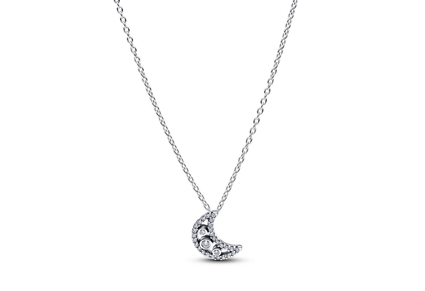 Pandora Kette mit Anhänger Halskette-Anhänger Mondsichel Sterling-Silber 394259C01-50 cm von Pandora