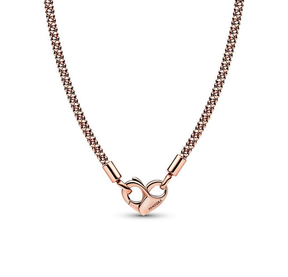 Pandora Kette mit Anhänger Rosévergoldete Kette mit Herzkarabiner, Moments von PANDORA von Pandora