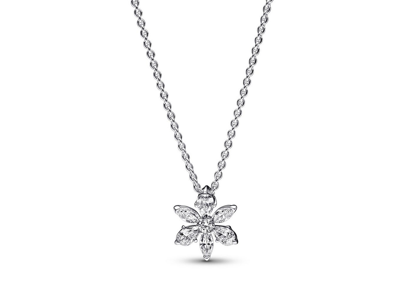 Pandora Kette mit Anhänger Damen-Silber 925 Funkelndes Herbarium von Pandora