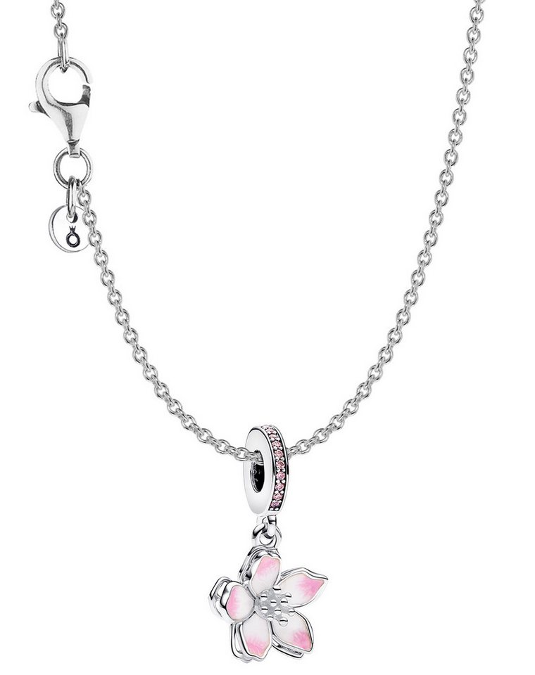 Pandora Kette mit Anhänger Damen-Silber Geschenkset Kirschblüte von Pandora