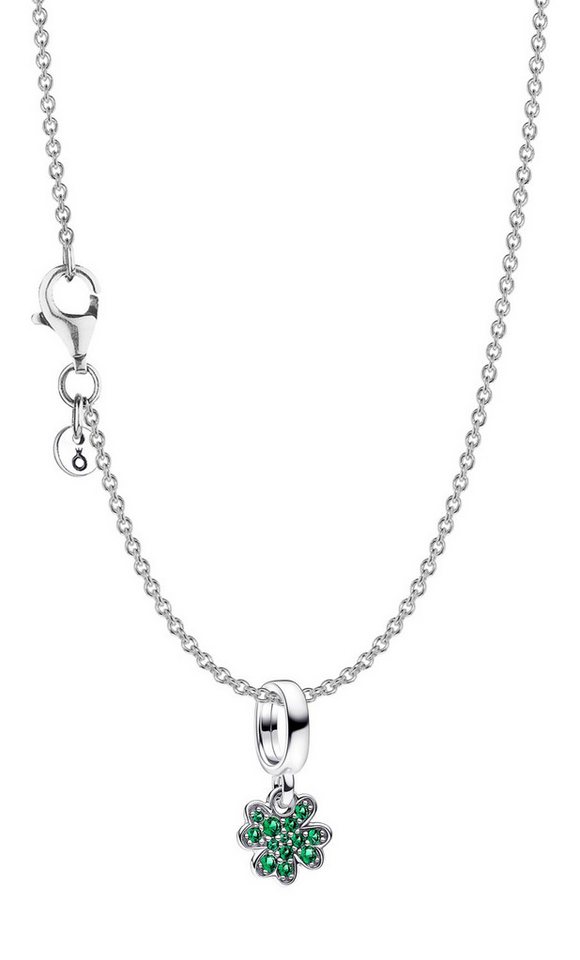 Pandora Kette mit Anhänger Damen-Vierblättriges Kleeblatt Silber Set von Pandora