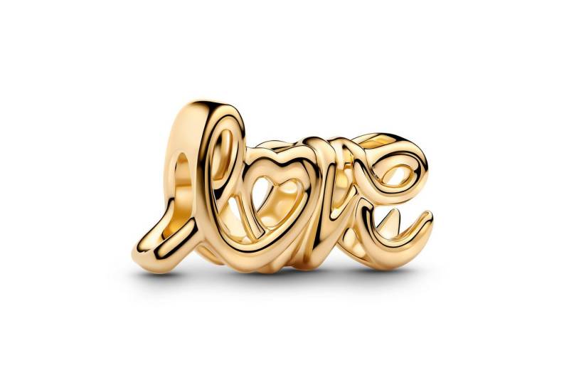 Pandora Kettenanhänger Charm Handgeschriebene Liebe Goldfarben von Pandora