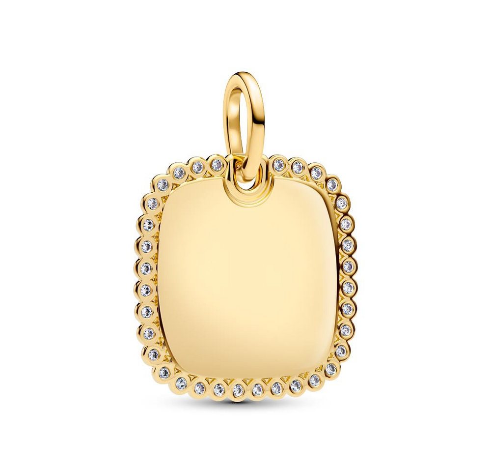 Pandora Kettenanhänger PANDORA Anhänger für Damen mit Zirkonia, vergoldet von Pandora