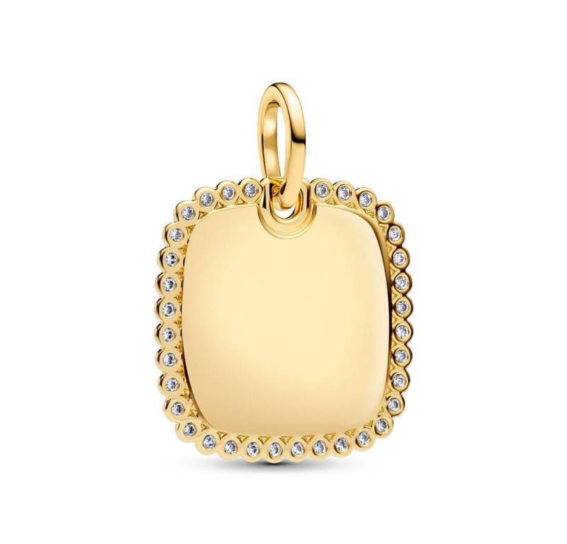 Pandora Kettenanhänger PANDORA Anhänger für Damen mit Zirkonia, vergoldet von Pandora