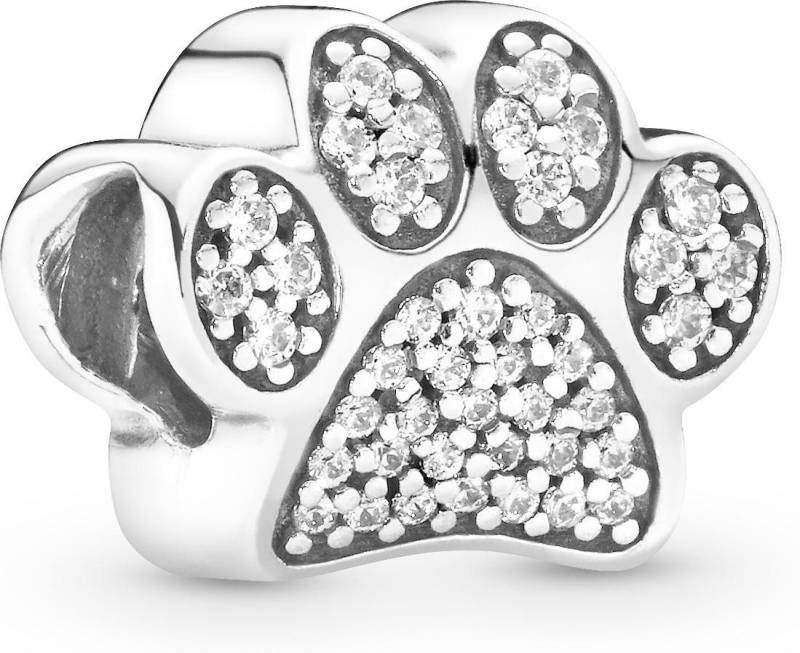 Pandora Kettenanhänger Pandora Sparkling Paw Print Charm 791714CZ Anhänger von Pandora
