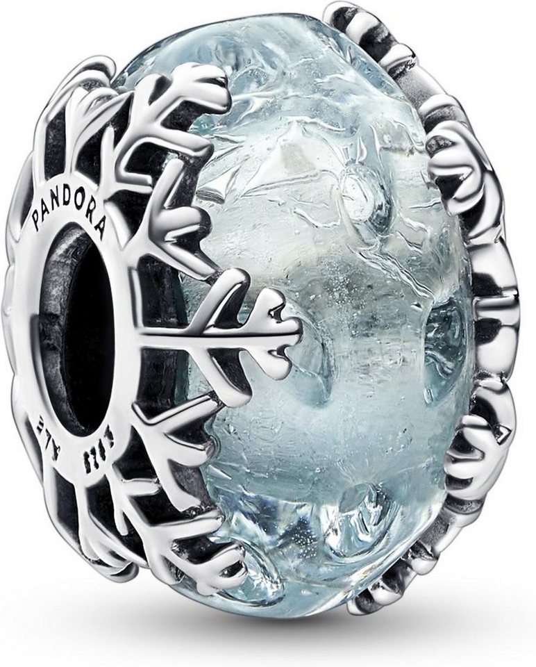 Pandora Kettenanhänger Pandora Winterblaue Schneeflocke Murano-Charm 792377C00 Anhänger von Pandora
