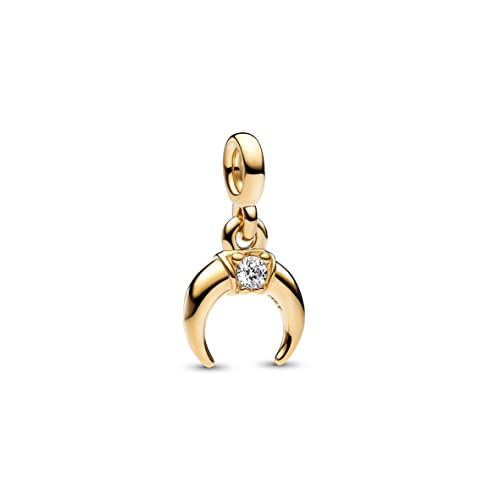 PANDORA ME Halbmond Mini-Dangle mit 14 Karat vergoldeter Metalllegierng, Cubic Zirkonia, Kompatibel ME Armbändern, 762692C01 PANDORA ME Halbmond Mini-Dangle mit 14 Karat vergoldeter Metalllegierng, Cubic Zirkonia, Kompatibel ME Armbändern, 762692C01 von PANDORA