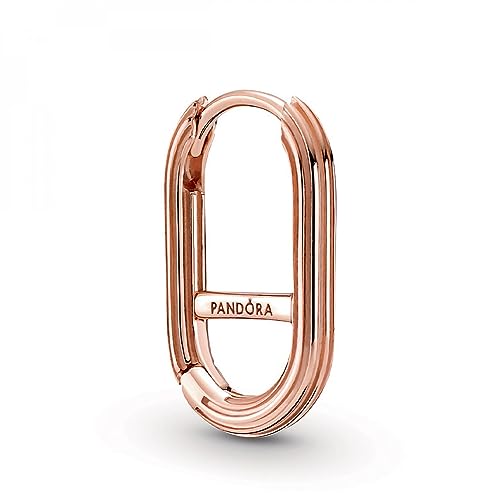 Pandora ME Link Ohrring mit 14 Karat rosévergoldeter Metalllegierung, Kompatibel mit Pandora ME Armbänder, Höhe: 17mm 289657C00 von Pandora