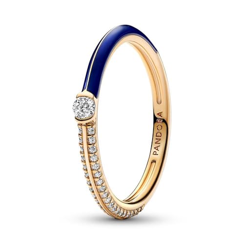 PANDORA ME Pavé & Blue Dual Ring 162528C01-48 von PANDORA