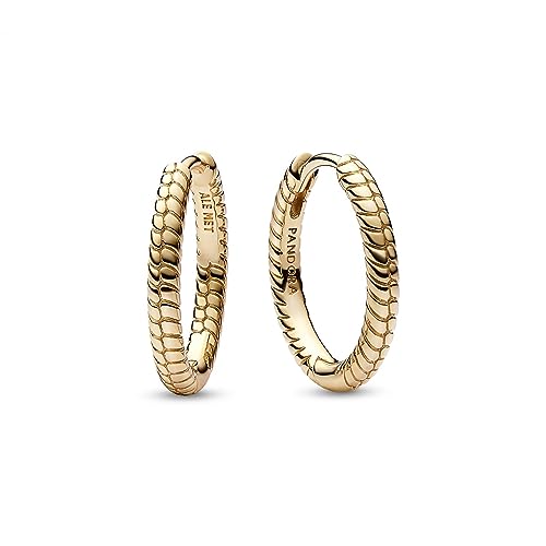 PANDORA Moments Kleine Charm-Ohrringe aus Sterling Silber mit vergoldeter Metalllegierung, Kompatibel mit PANDORA Moments, Höhe: 17,2mm, 262728C00 PANDORA Moments Kleine Charm-Ohrringe aus Sterling Silber mit vergoldeter Metalllegierung, Kompatibel mit PANDORA Moments, Höhe: 17,2mm, 262728C00 von PANDORA