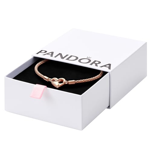 PANDORA Moments Studded Chain Armband aus Sterling Silber mit 14 Karat rosévergoldete Metalllegierung, Kompatibel Moments, Größe: 16cm, 582731C00-16 PANDORA Moments Studded Chain Armband aus Sterling Silber mit 14 Karat rosévergoldete Metalllegierung, Kompatibel Moments, Größe: 16cm, 582731C00-16 von PANDORA