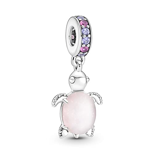 Pandora Murano Glass Pink Sea Turtle Dangle Charm 798939C02 von Pandora