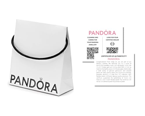 Pandora kleine Geschenktüte in der Farbe weiß mit Pandora Schriftzug in schwarz - inkl. Papier - Größe: 14x14x6 cm von Pandora