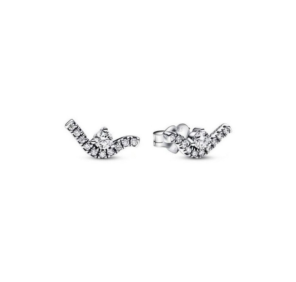 Pandora Ohrring-Set Nádherné støíbrné náunice Vlna se zirkony 292544C01 von Pandora