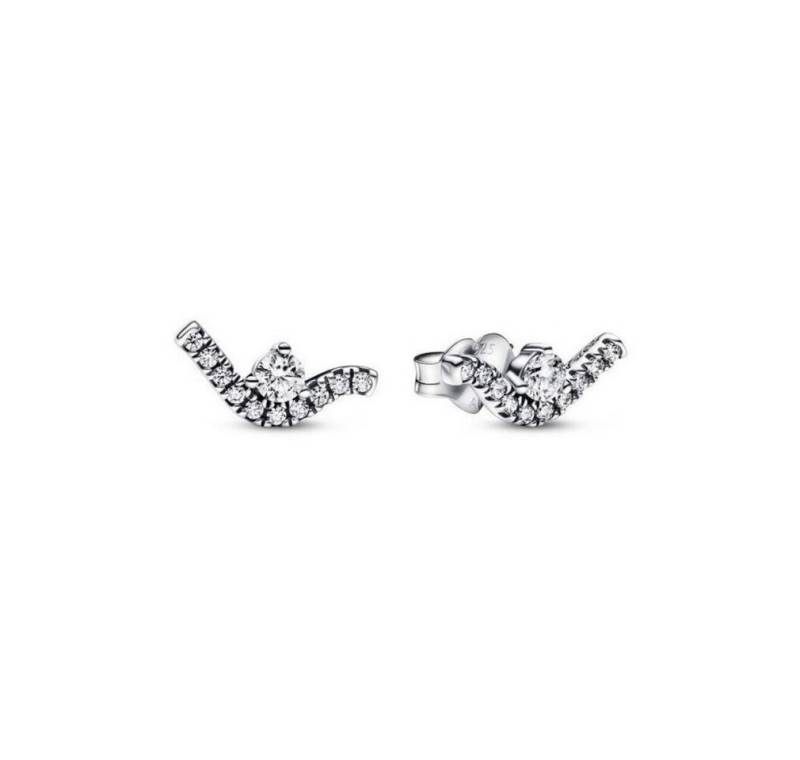 Pandora Ohrring-Set Nádherné støíbrné náunice Vlna se zirkony 292544C01 von Pandora