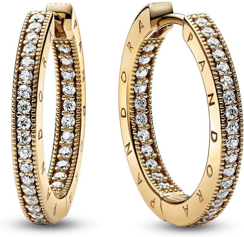 Pandora Ohrring-Set Pandora Signature Logo & Pavé Ohrringe 262738C01 Ohrringe von Pandora